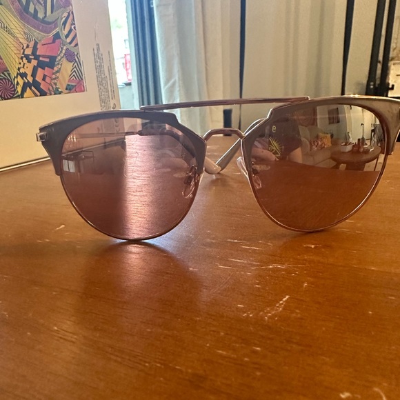 Accessories Rose Gold Reflective Cat Eye Sunglasses Poshmark